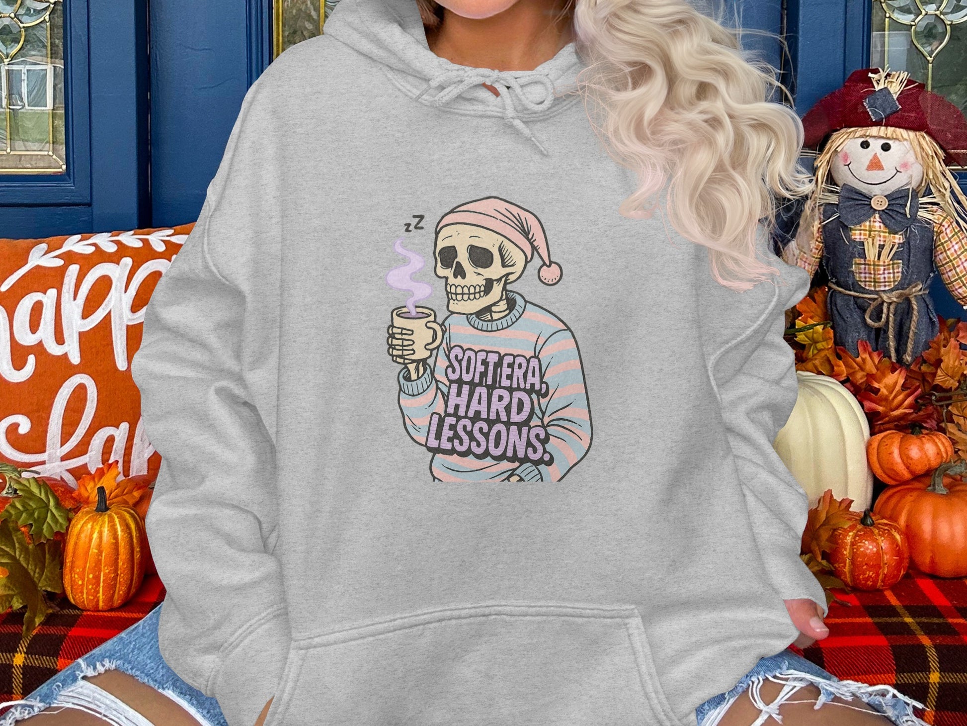 Softera Hardy Lessons Skull Halloween Sweatshirt product