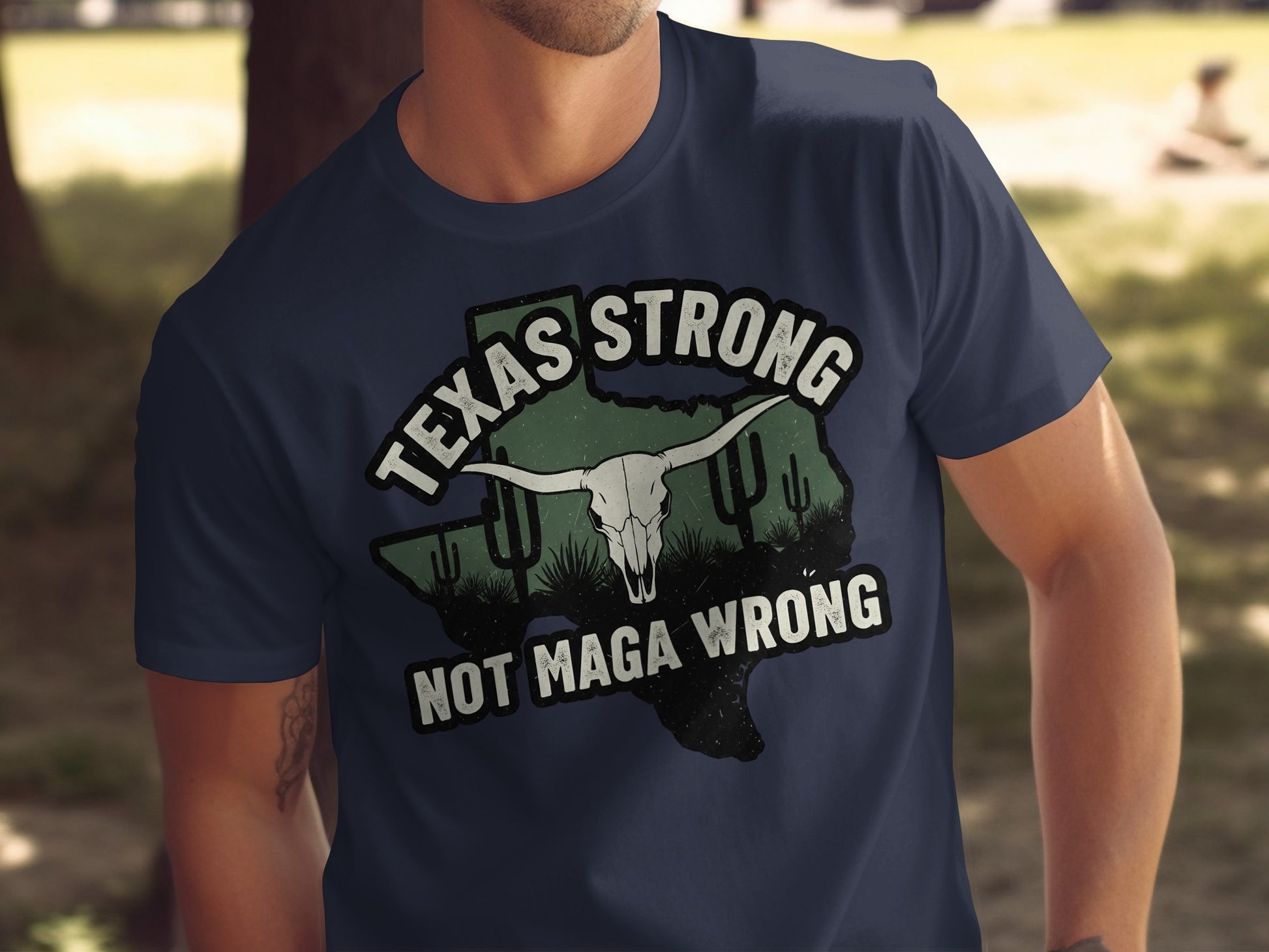 Texas Strong Not Maga Wrong Graphic T-shirt product type