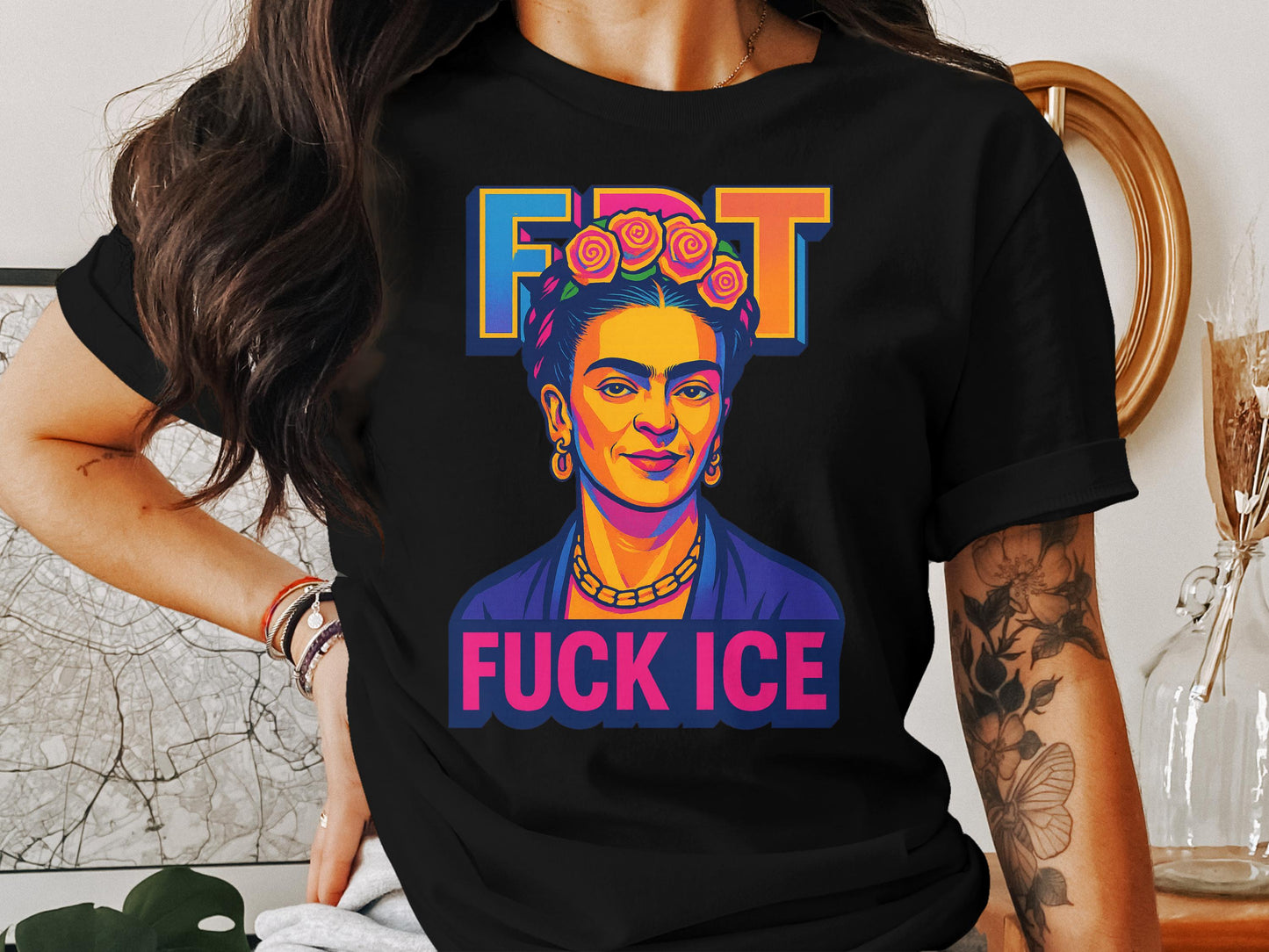 Colorful Portrait Design Statement T-Shirt product