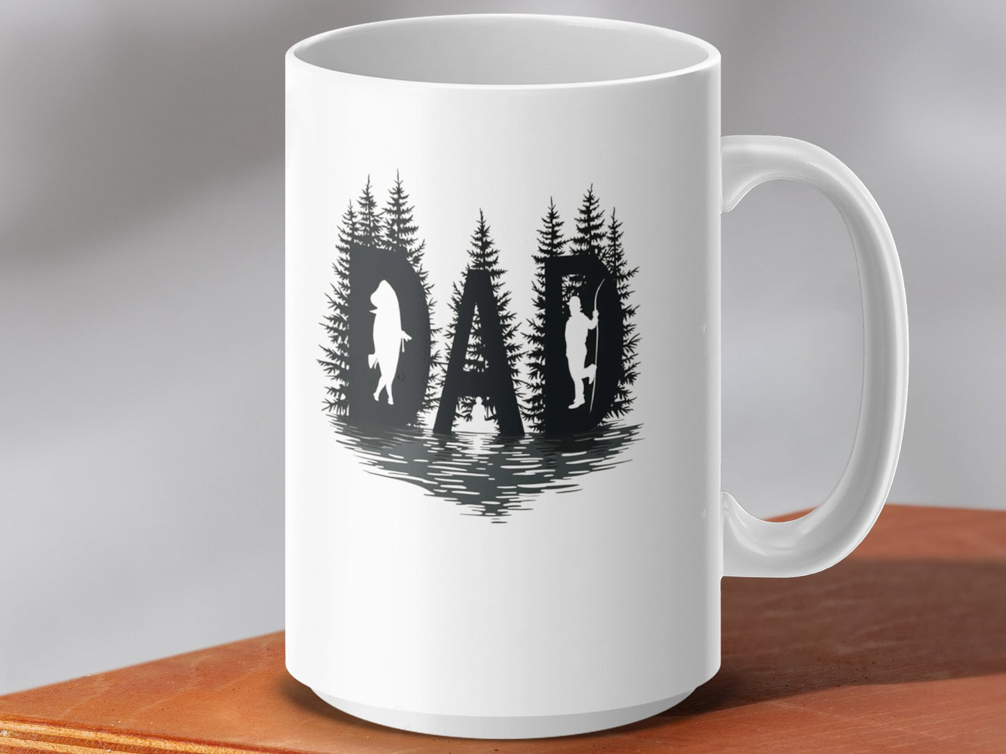 DAD Mug with Fishing Design Gift for Father's Day product