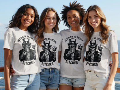 No Kings In My America Bitches Graphic Shirt product