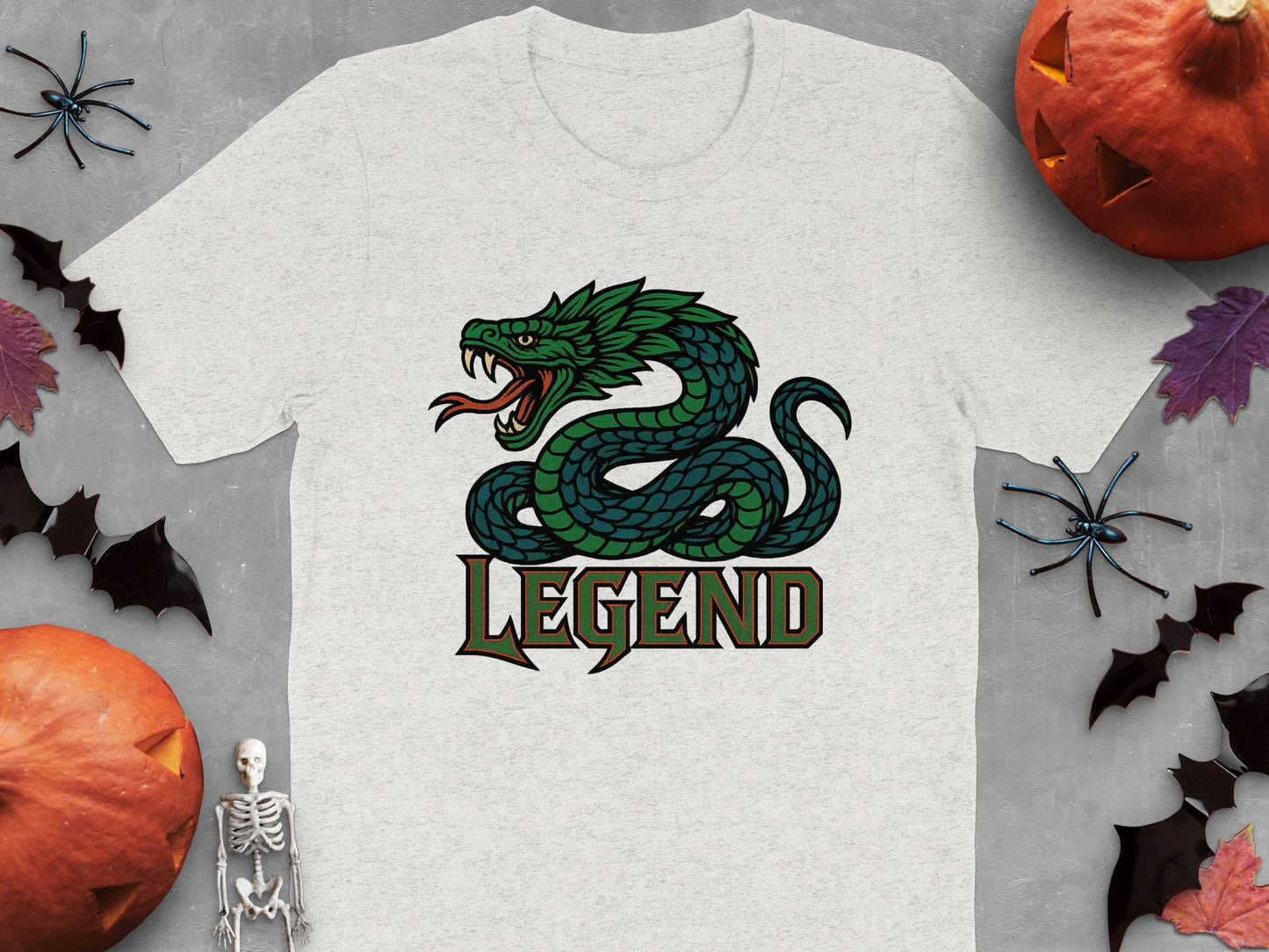 Fierce Green Snake Legend Graphic Halloween T-shirt product