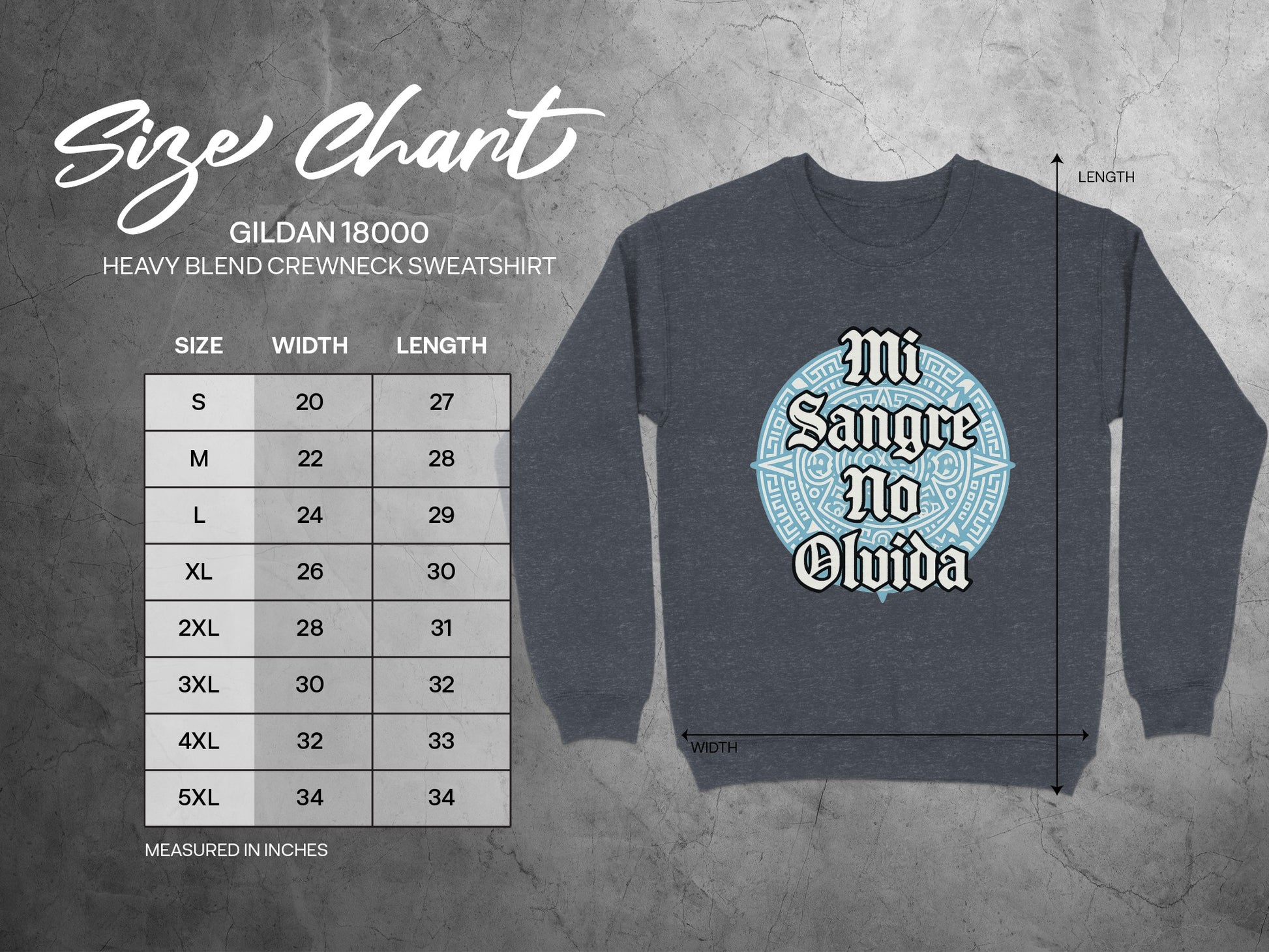 Mi Sangre No Olvida Design Crewneck Sweatshirt product