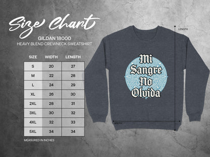 Mi Sangre No Olvida Design Crewneck Sweatshirt product
