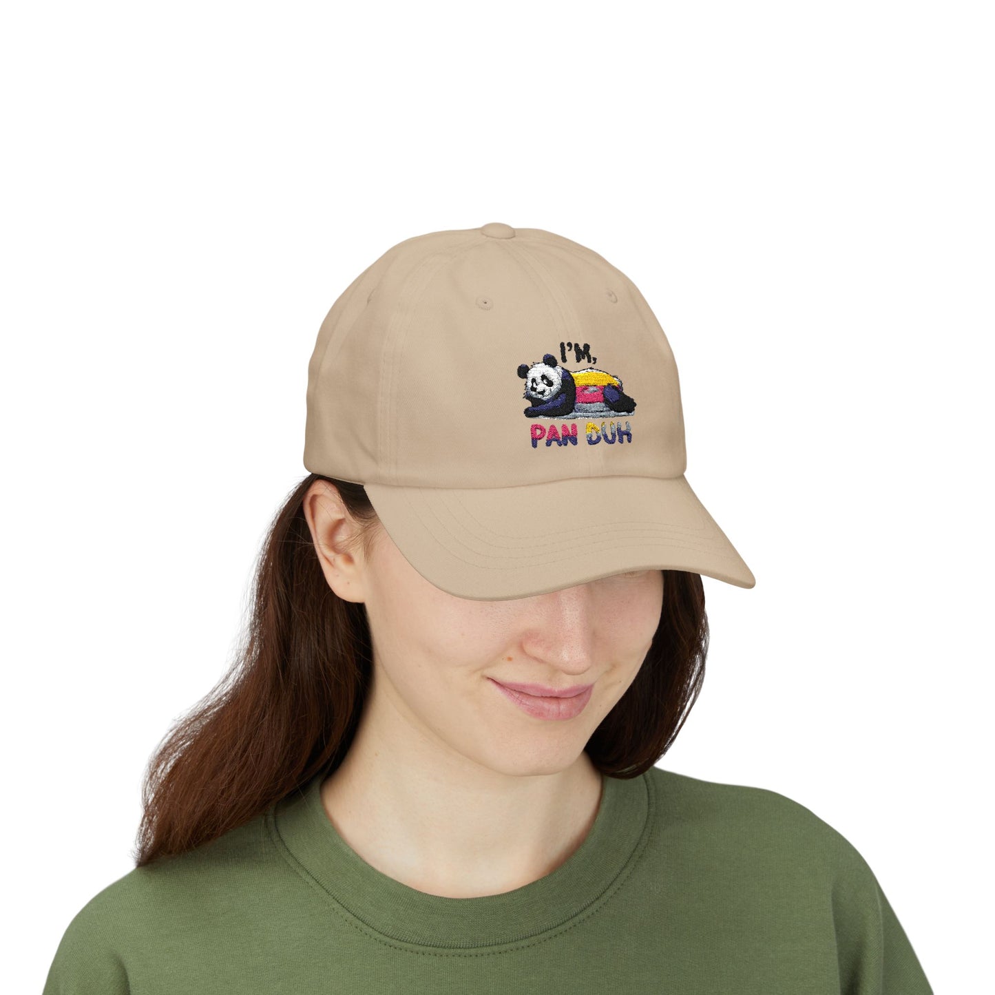 Panda Cap with Cute Quote, Perfect Gift Hat for Casual Outings, Unique Accessory, Trendy Cap