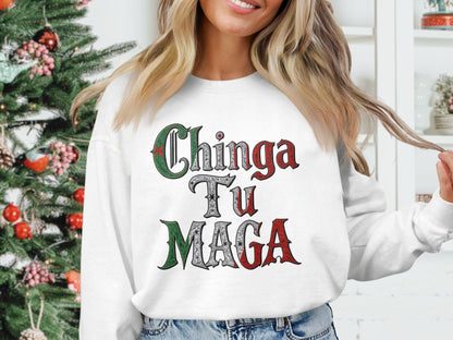 Chinga Tu Maga Festive Design Sweatshirt product