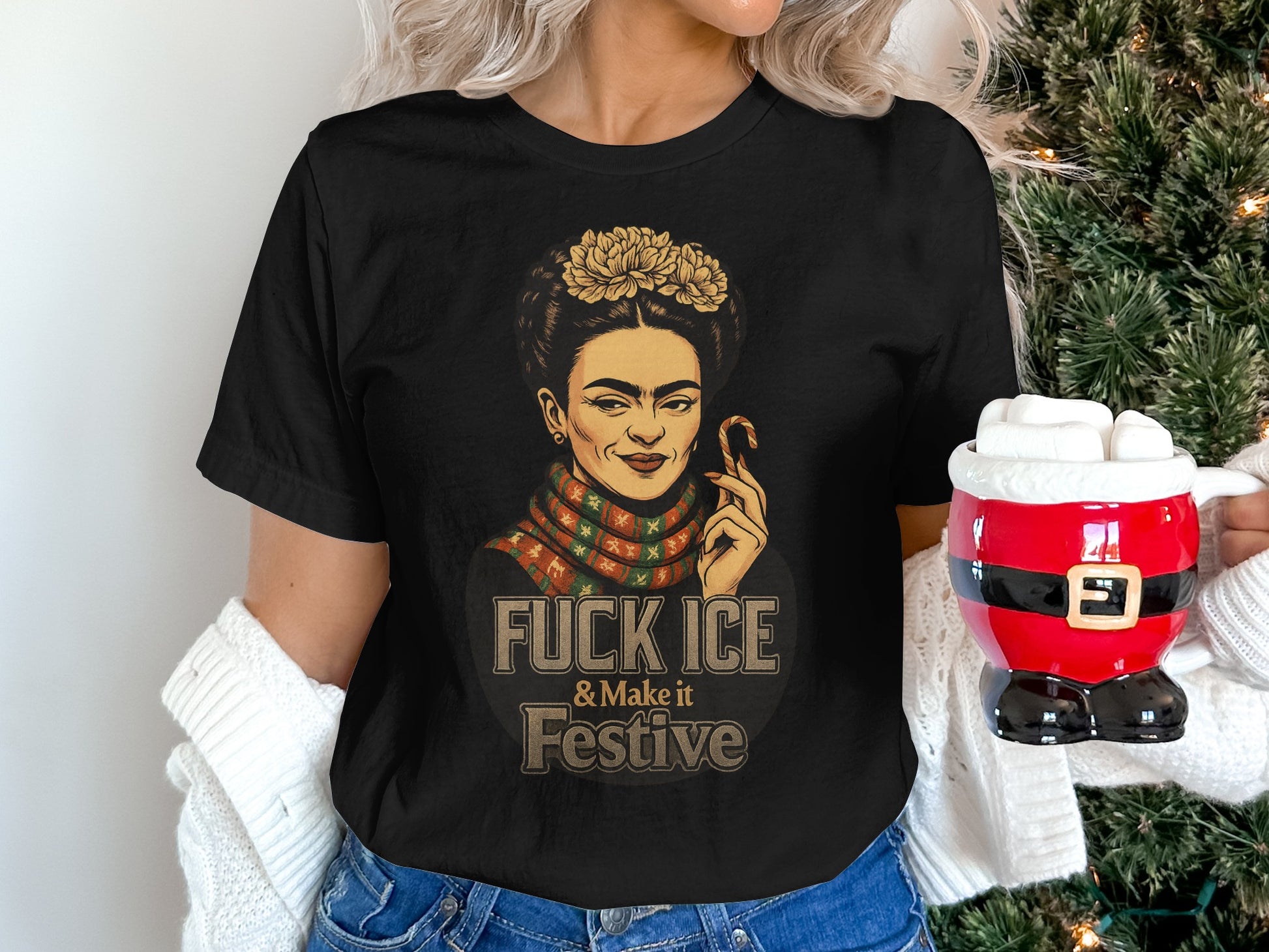 Make It Festive Graphic Tee Shirt