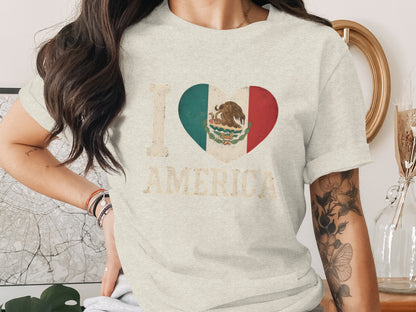I Love America T Shirt Patriotic Graphic Tee Product