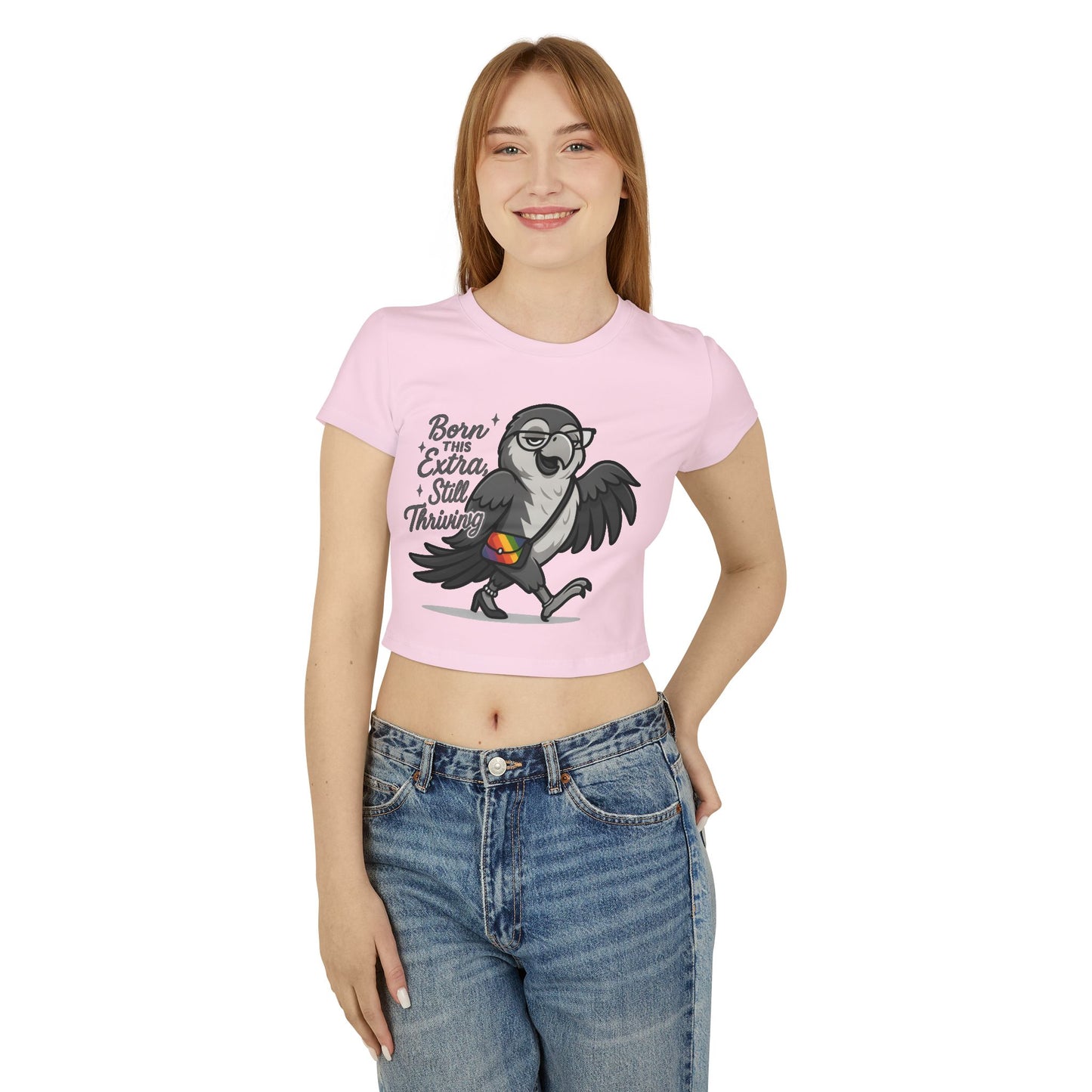 Born This Extra Baby Tee - Cute Pride Shirt for Confident Women