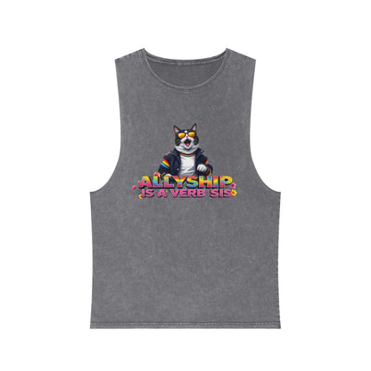 Unisex Stonewash Tank Top