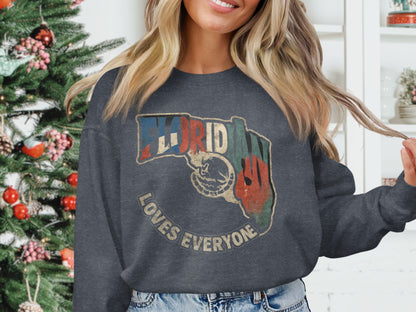Florida Loves Everyone Graphic Sweatshirt product