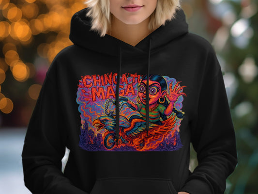 Chiclayo Magic Hoodie Vibrant Graphic Novelty Product