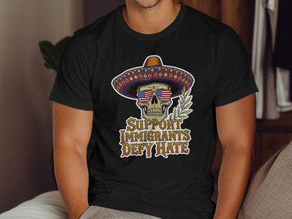 Support Immigrants Defy Hate Graphic T-shirt product