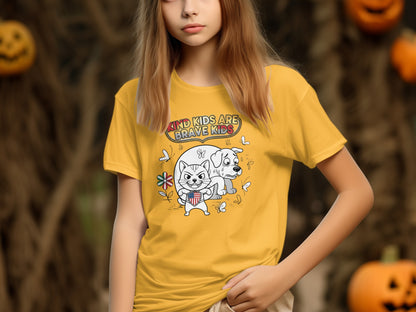 Kind Kids Are Brave Kids Halloween T-shirt