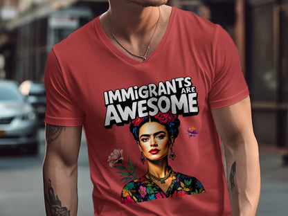 Immigrants Are Awesome Graphic Tee Shirt