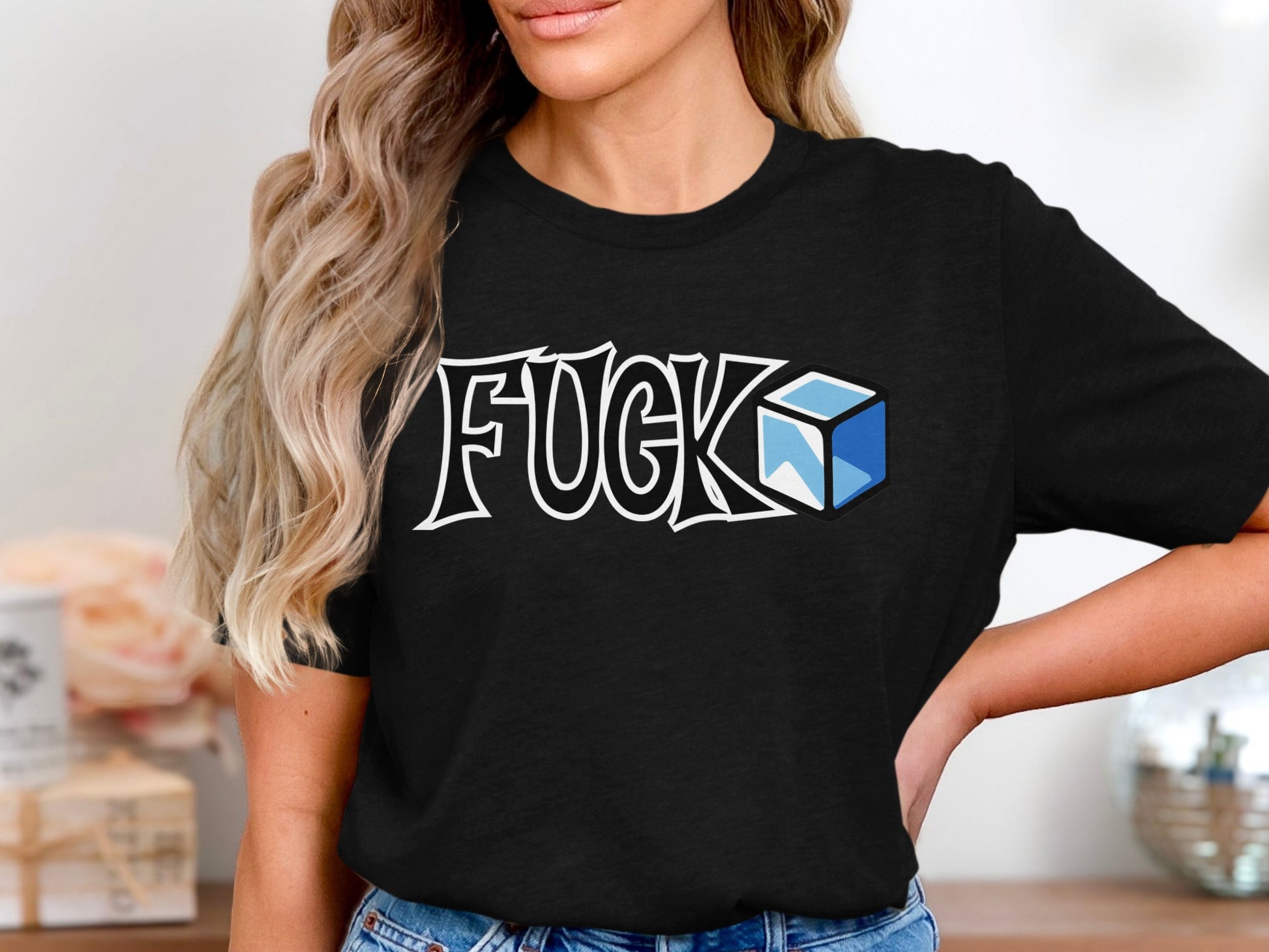 Unique Graphic Print Black T-shirt Unique Fashion Product