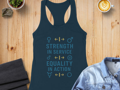 Strength in Service Equality in Action Tank Top