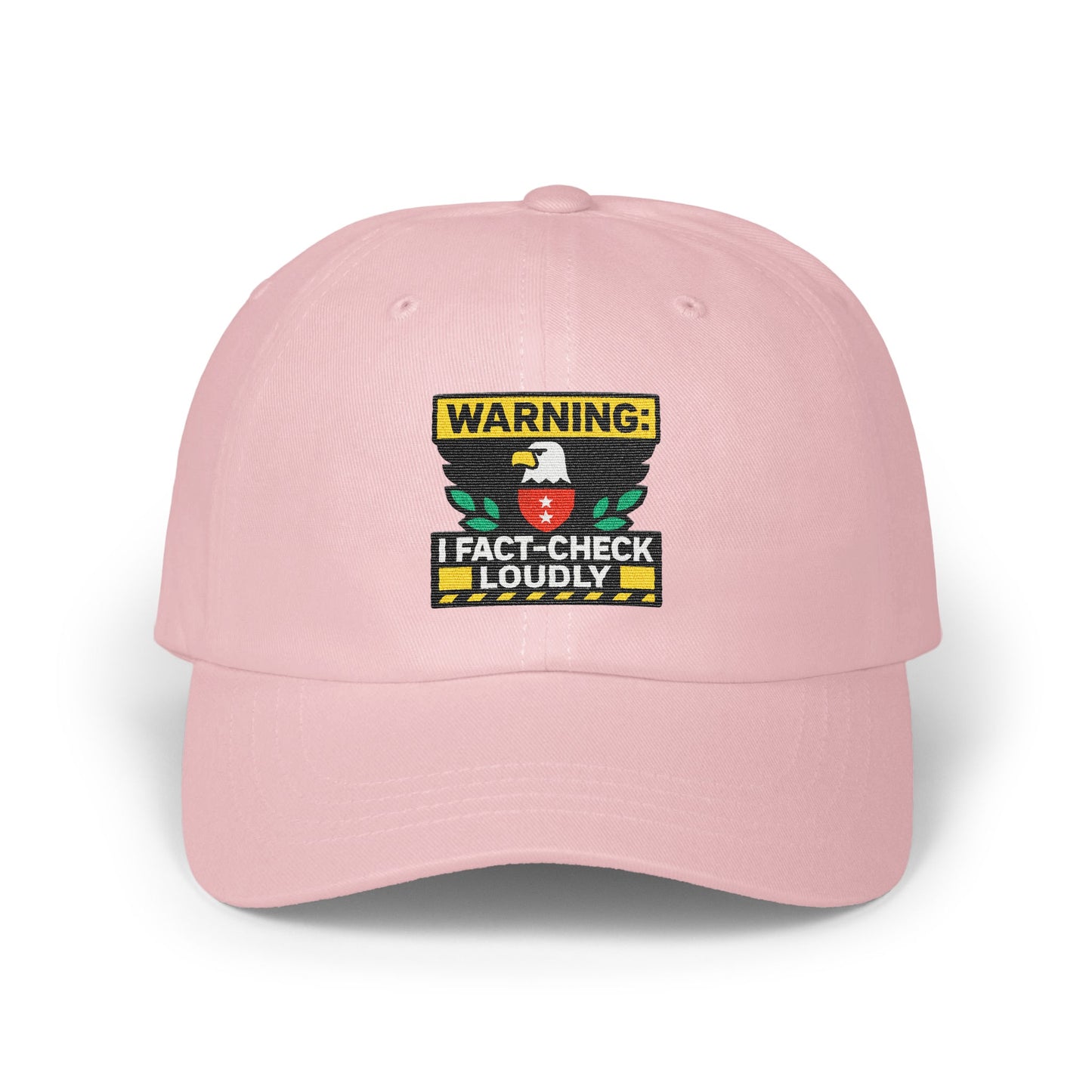 Warning Fact-Check Loudly Pink Baseball Cap product
