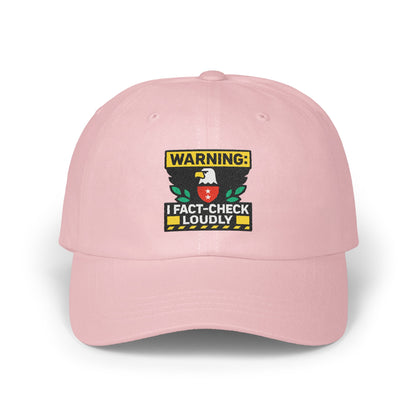 Warning Fact-Check Loudly Pink Baseball Cap product