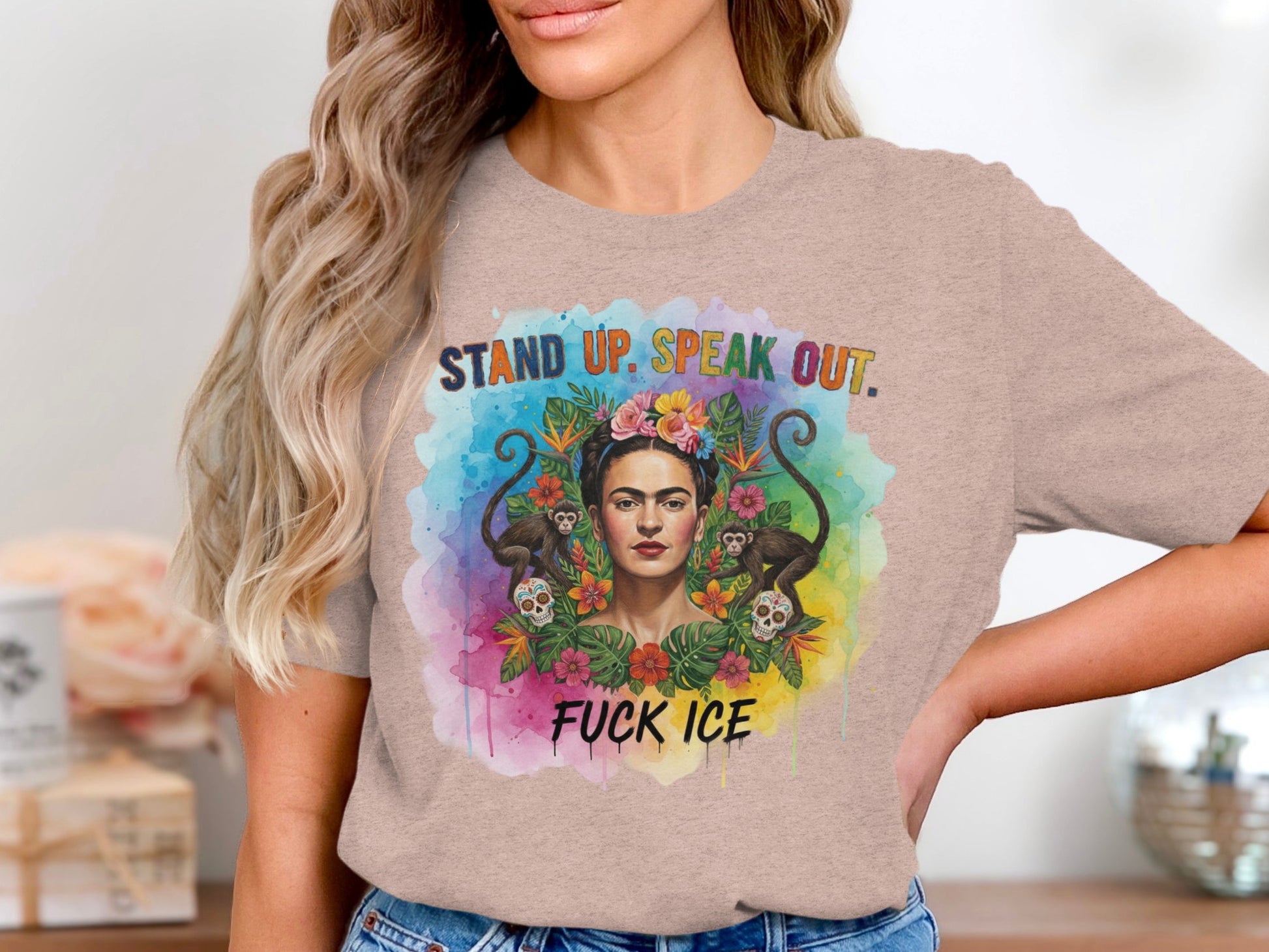Stand Up Speak Out Fuck ICE Graphic T-Shirt product type