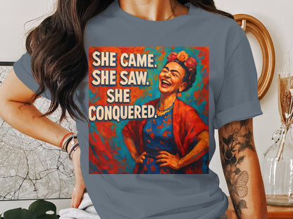 She Came She Saw She Conquered T-Shirt product
