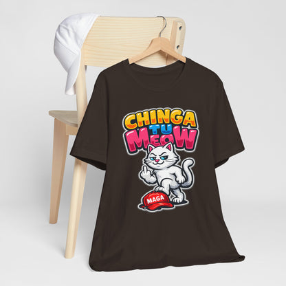Chinga Tu Meow Cat Funny Design MAGA Hat product type