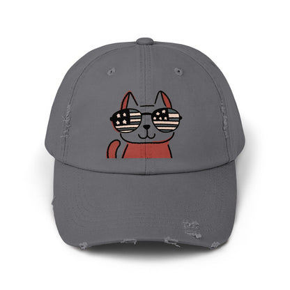 Adorable Cat with Sunglasses Embroidered Hat product type