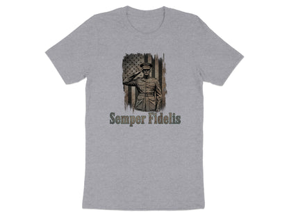 Semper Fidelis Military Patriotic Graphic T-shirt