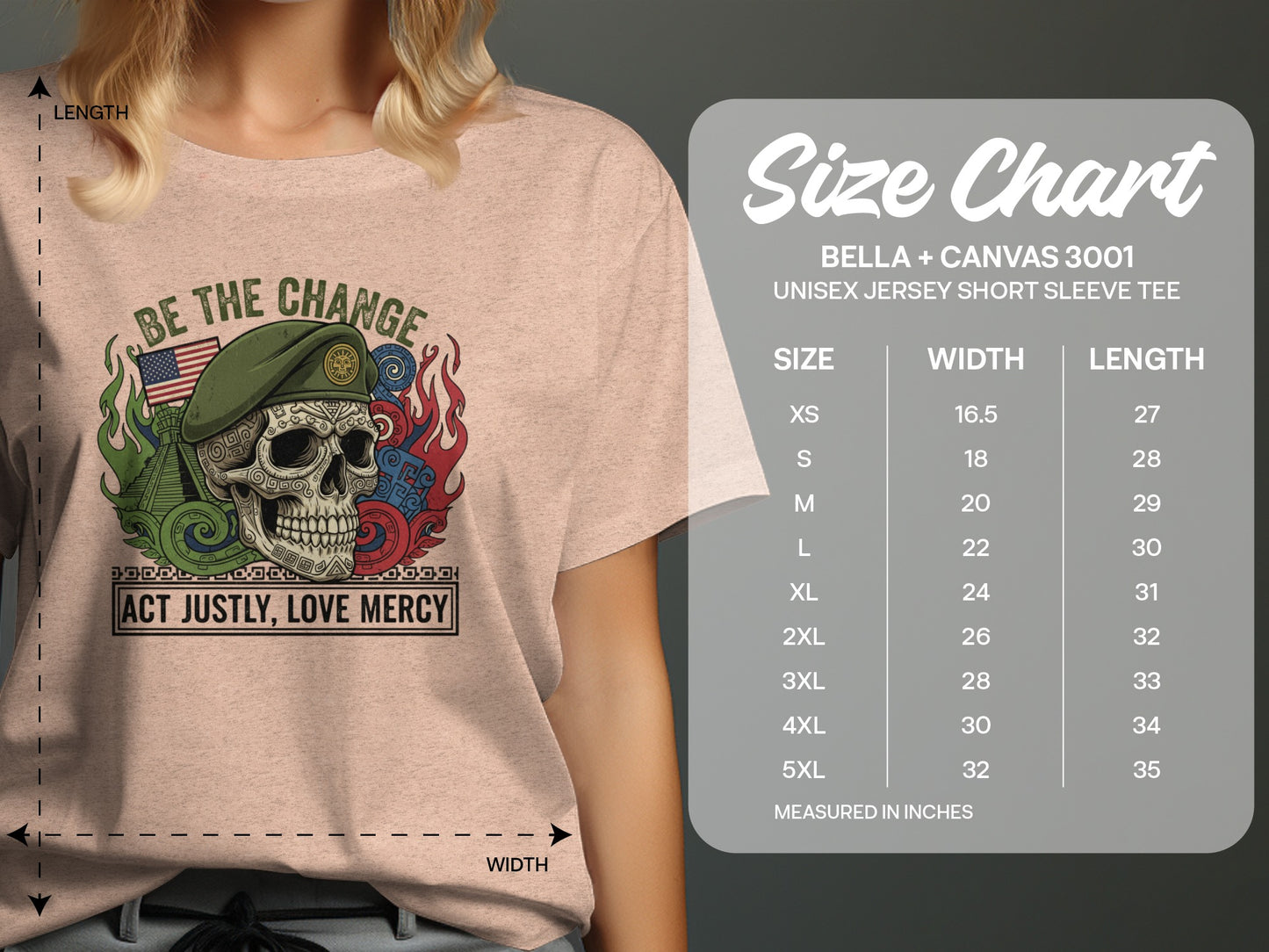 Be the Change Act Justly Love Mercy Unisex T-Shirt