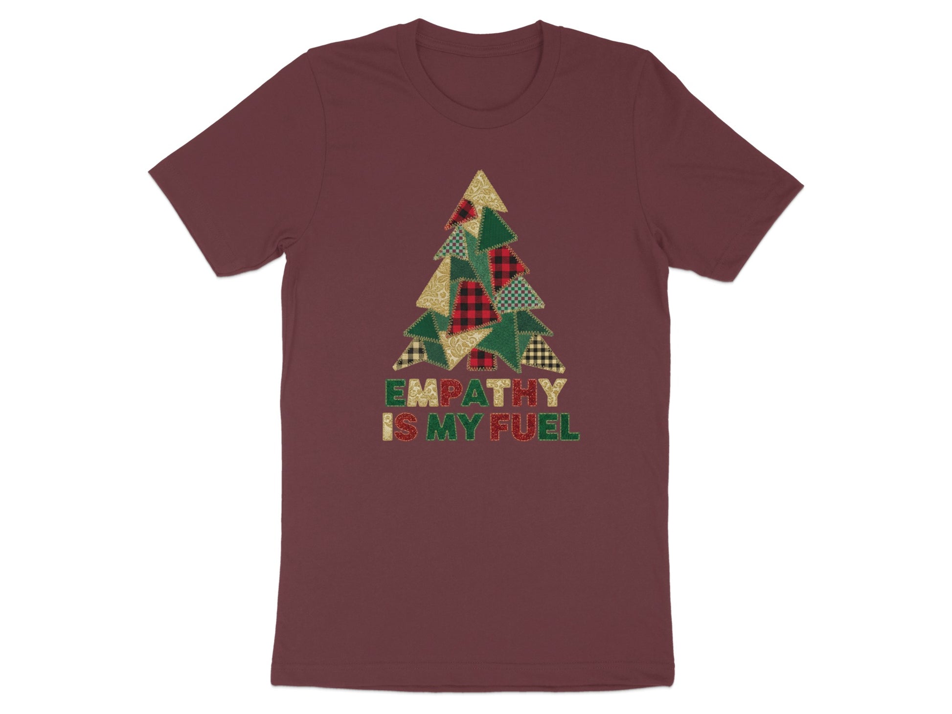 Empathy Is My Fuel Christmas Tree T-Shirt