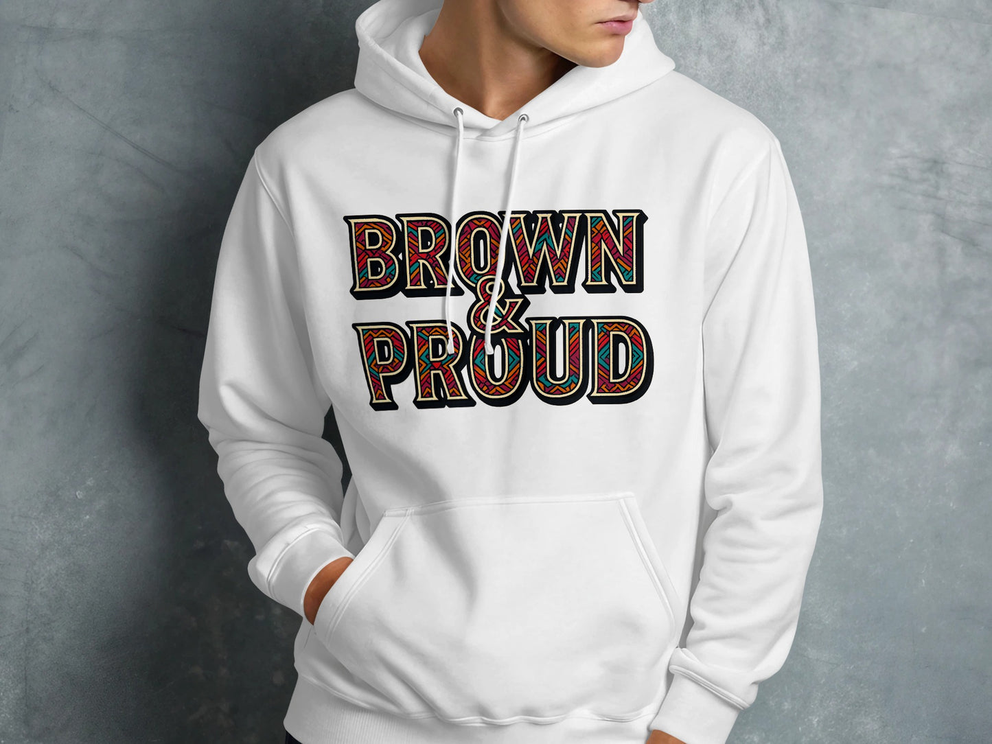 Brown and Proud White Hoodie product