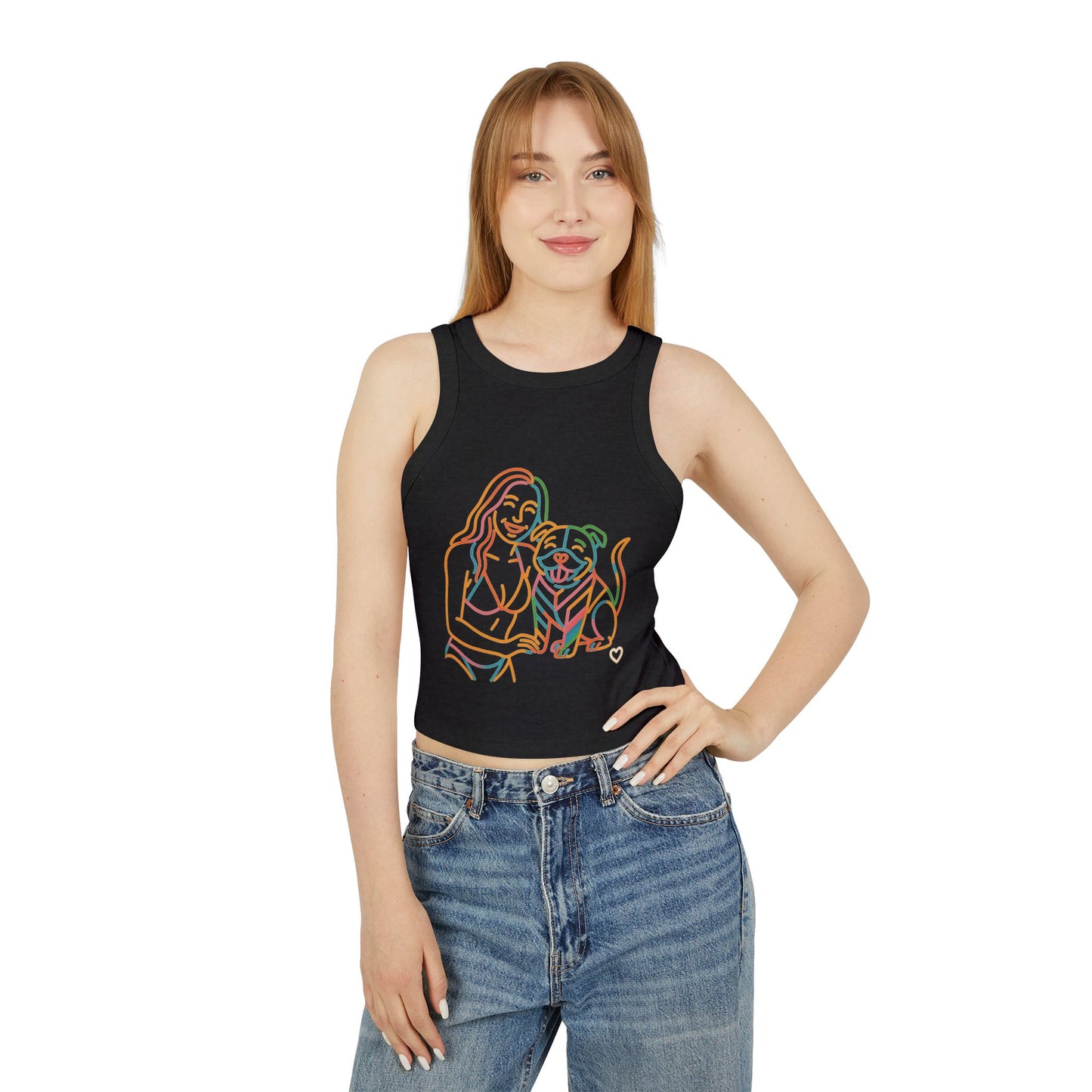 Pride tank top Cute Pet-Themed Women's Micro Rib Racer Tank Top - Perfect Summer Fit