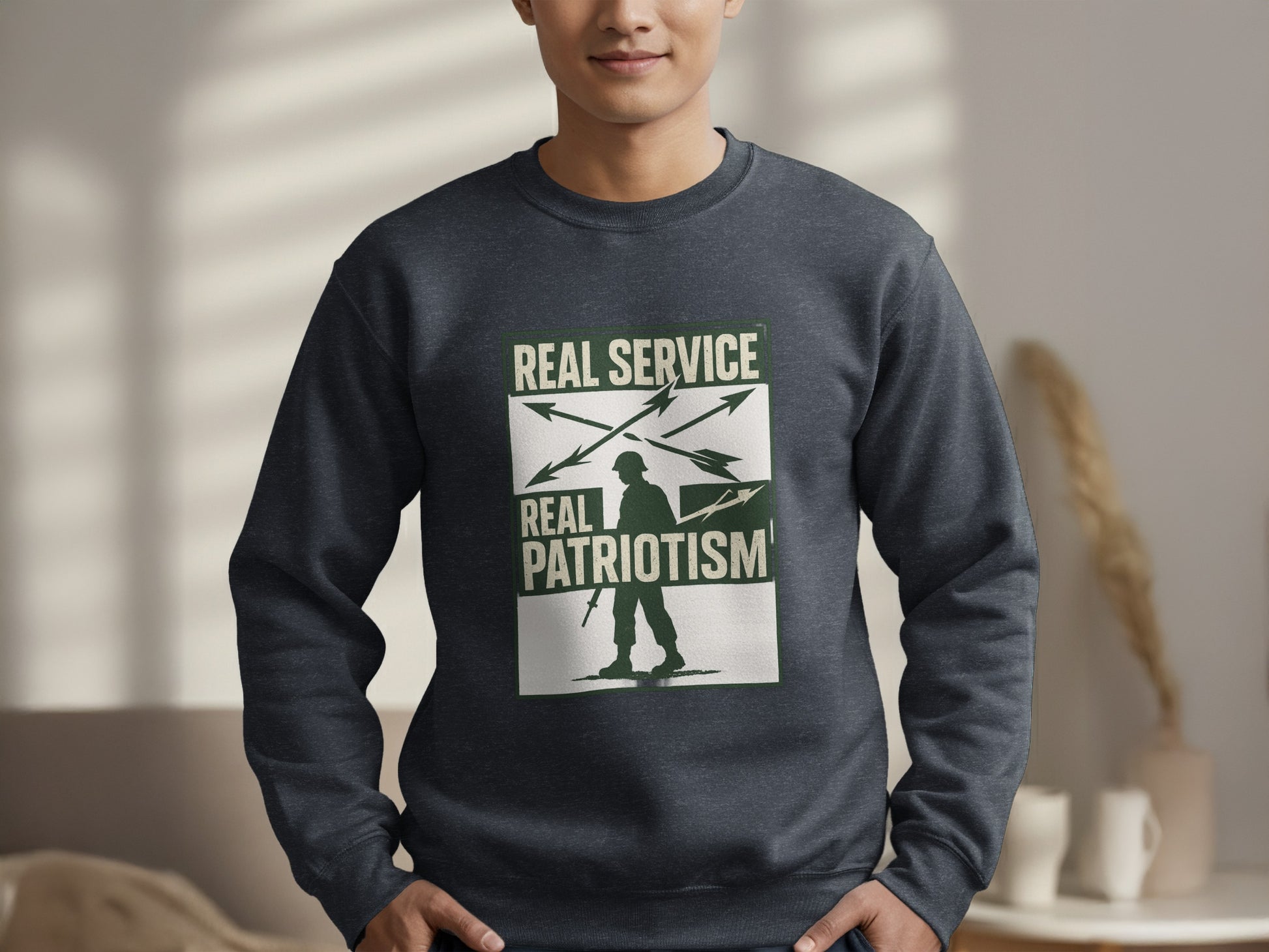 Real Service Real Patriotism Print Sweatshirt product