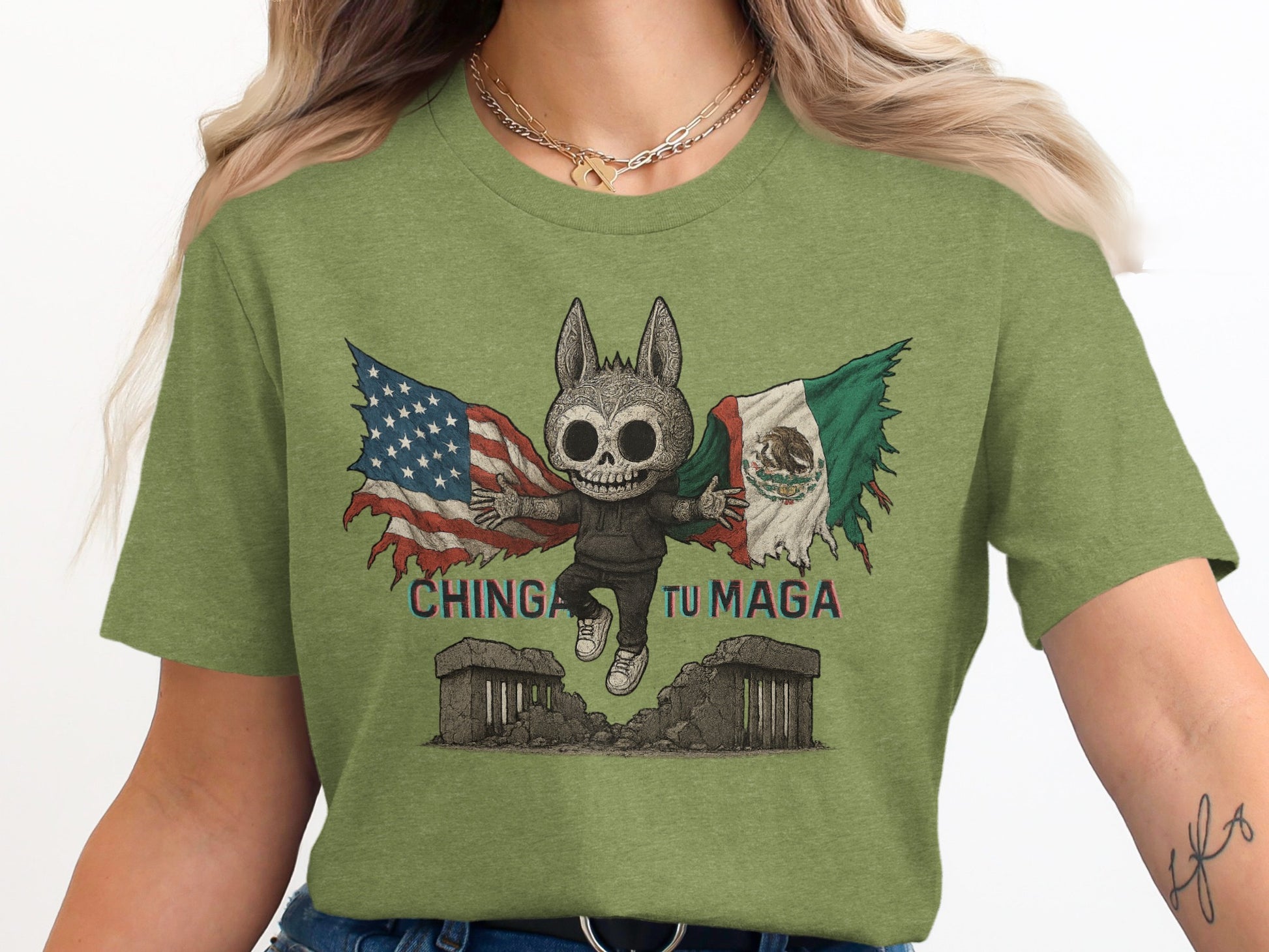 Chinga Tu Maga T-Shirt with Unique Graphic Design product type