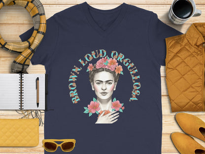 Brown Loud Orgullosa V-neck Product