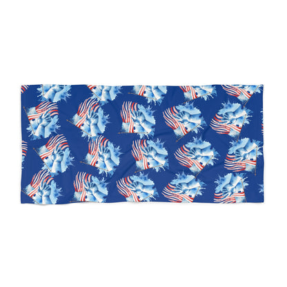 4th july towel Patriotic Beach Towel, 4th of July Towel, Holiday Pool Towel, Americana Beach Accessory, Summer Celebration Decor