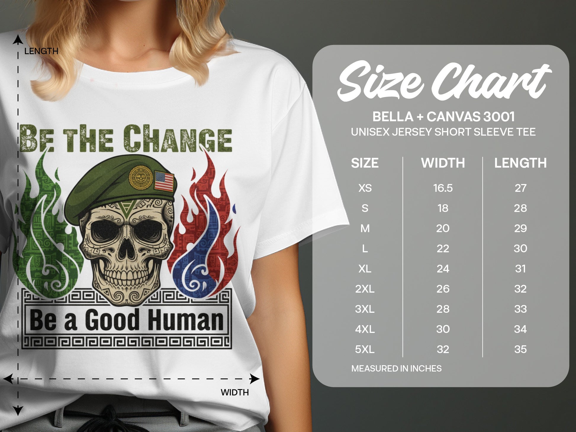 Motivational Skull and Flames Graphic Print Shirt