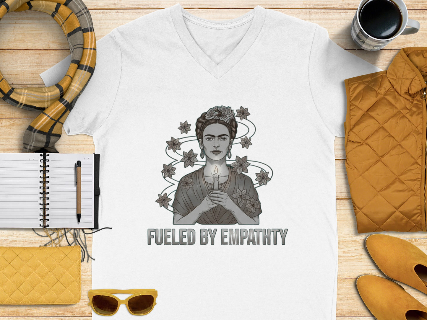 Fueled by Empathy V-Neck T-Shirt