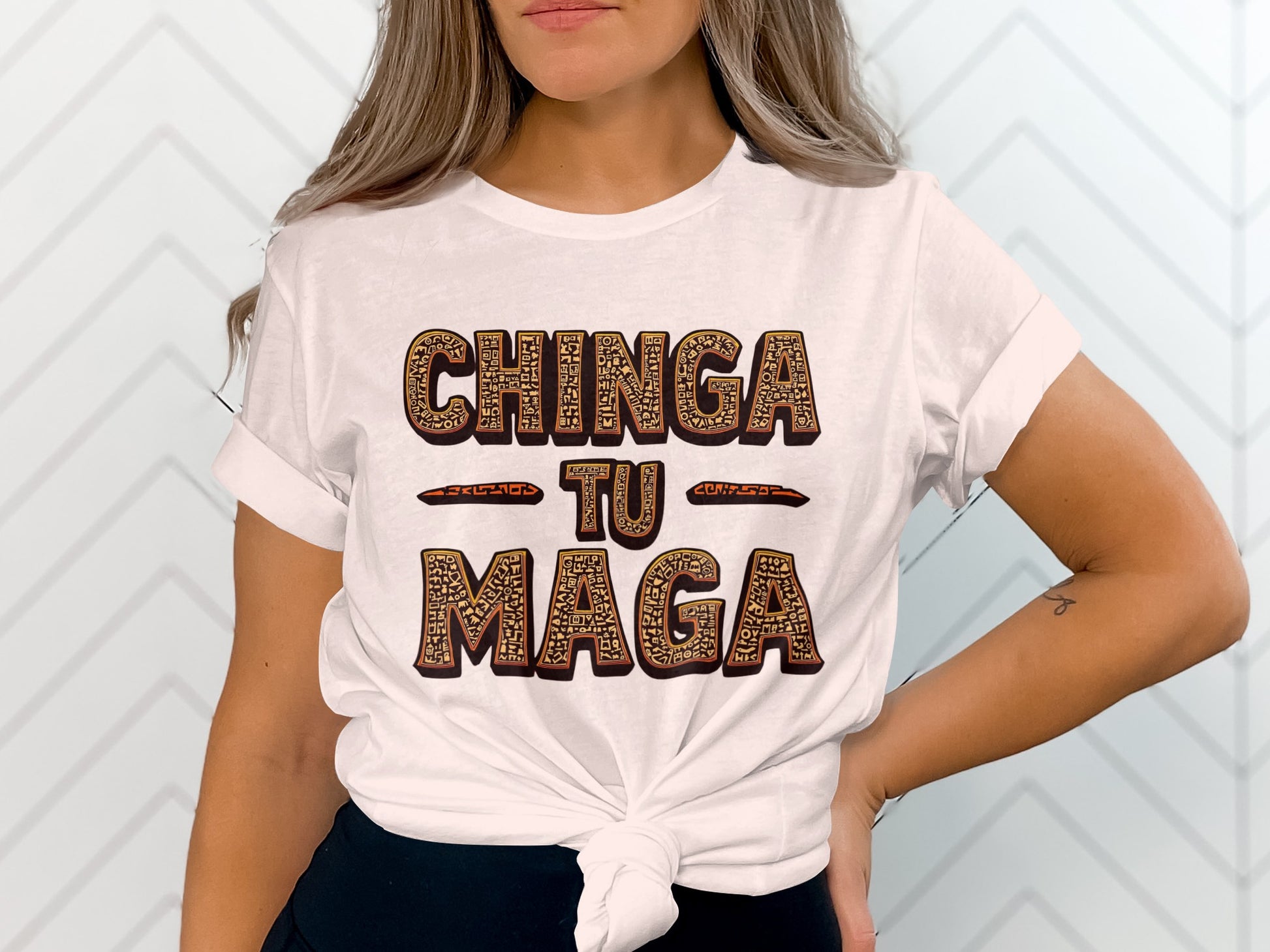 Chinga Tu Maga Bold Statement Graphic T-shirt