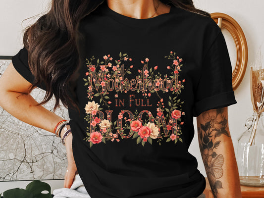 Motherhood in Full Bloom Graphic Tee product