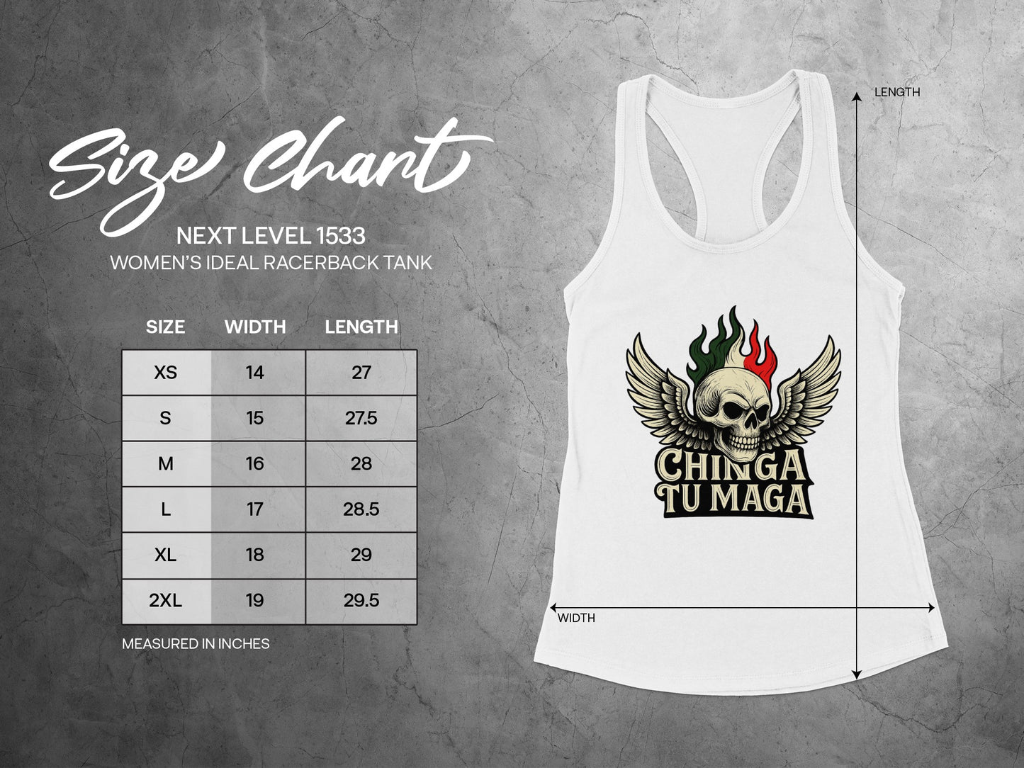 Skull Wings Design Women's Racerback Tank Top