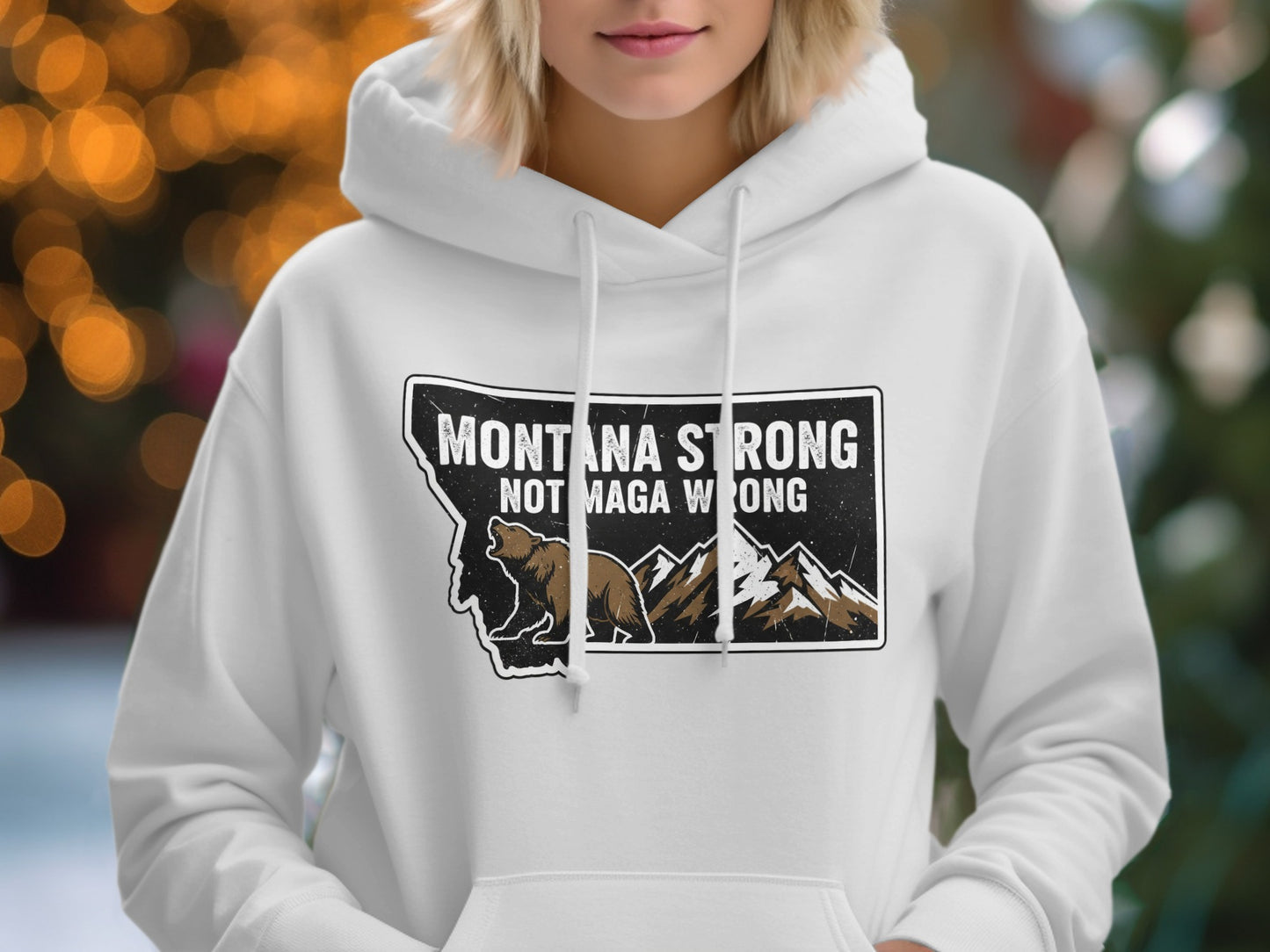 Montana Strong Not Maga Wrong Hoodie product type
