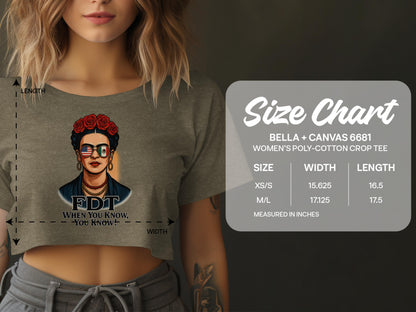 FDT When You Know Graphic Women's Crop Tee product type