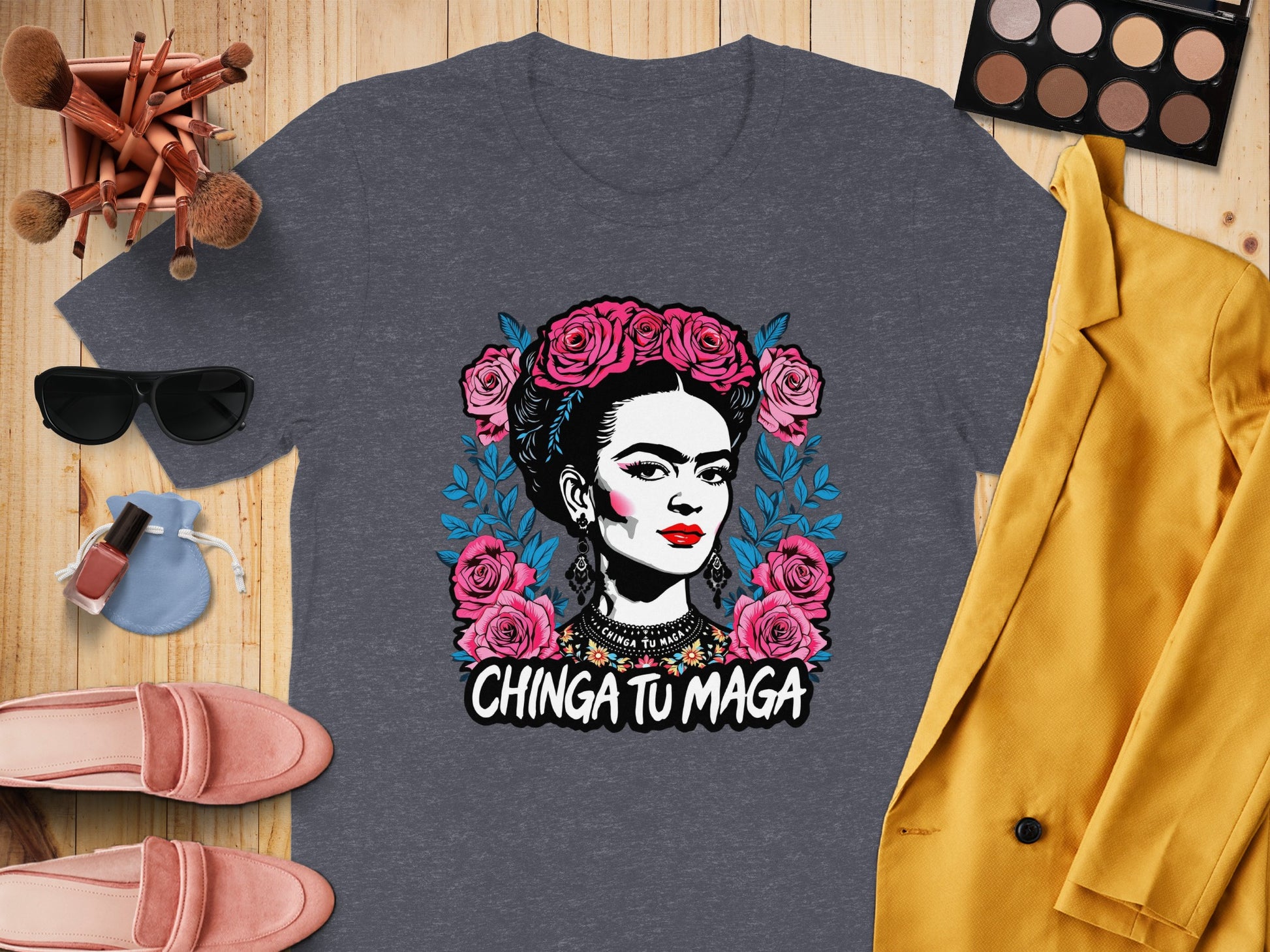 Chinga Tu Maga Graphic Tee Shirt Top Apparel