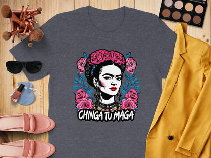 Chinga Tu Maga Graphic Tee Shirt Top Apparel