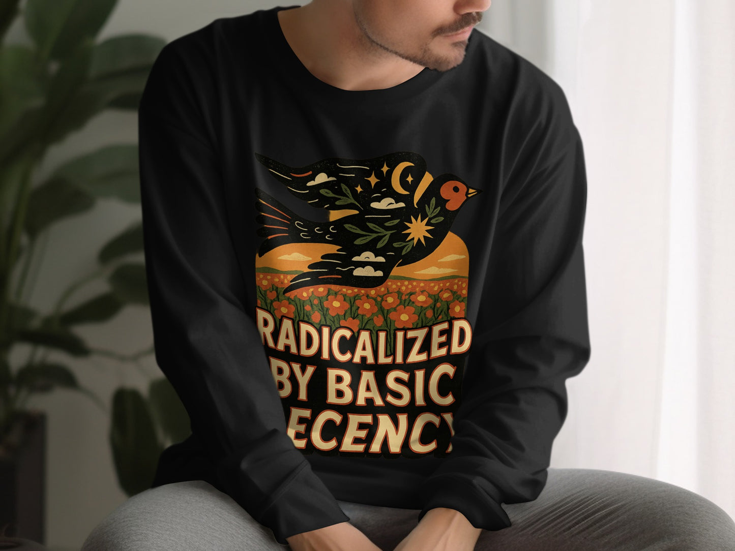 Radicalized By Basic Decency Graphic Shirt