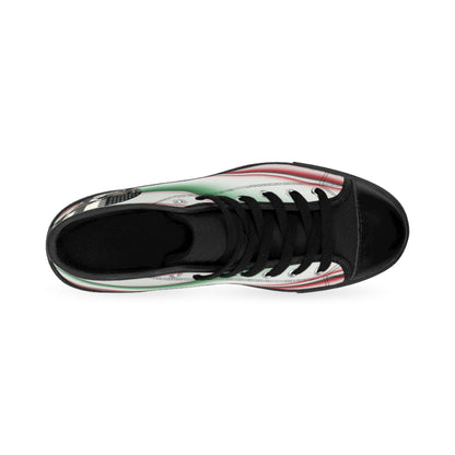 Stylish High-Top Sneakers with Skull Design, Unique Footwear for Casual Outfits, Streetwear, Edgy Fashion, Perfect for Gifting