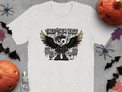 They Them Rage Winged Character Graphic Tee product