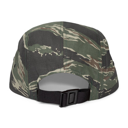 Fuck La Migra Hat Embroidered 5-Panel Cap — Skull with Mexican Flag Accent (Explicit Text)