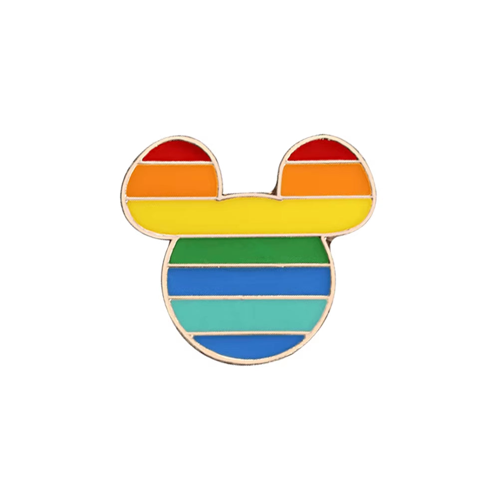 Celebrate Love with Our Custom Rainbow Enamel Pins - Stylish LGBT Brooches Featuring Heart and Gesture Designs for Bags, Shirts, and Lapels - Perfect Unique Jewelry Gifts